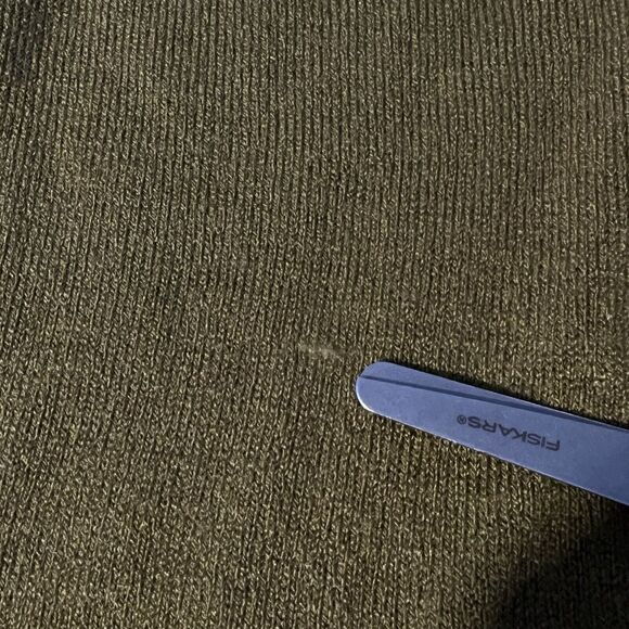 Connected Apparel M Olive Green Cowl Neck LS Sweater Midi Dress Boho Demure - Picture 6 of 9